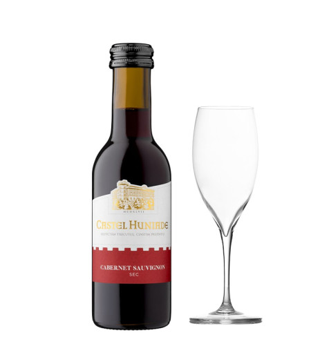 Castel Huniade Cabernet Sauvignon Roșu, sec 187ml GLOVO