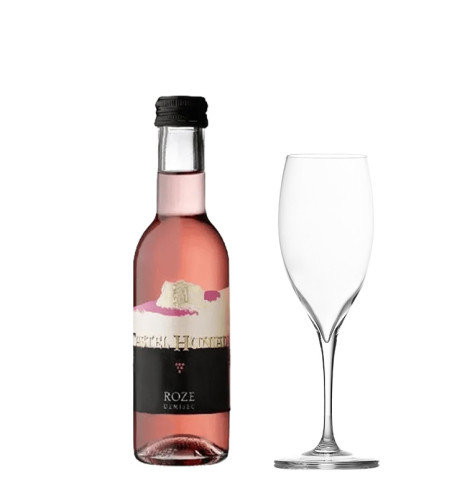 Castel Huniade Roze, demisec 187ml GLOVO