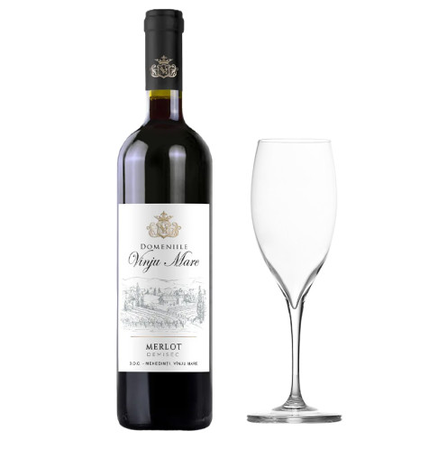 Domeniile Vânju Mare Merlot roșu sec 750ml