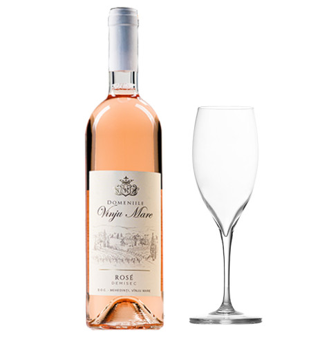 Domeniile Vinju mare roze demisec 750ml